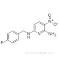 2,6-piridinodiamina, N6 - [(4-fluorofenil) metil] -3-nitro-CAS 33400-49-6